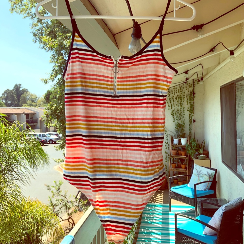 Striped Bodysuit